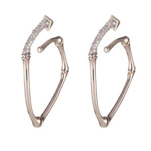 Alexis Bittar Bamboo Hoop Earring